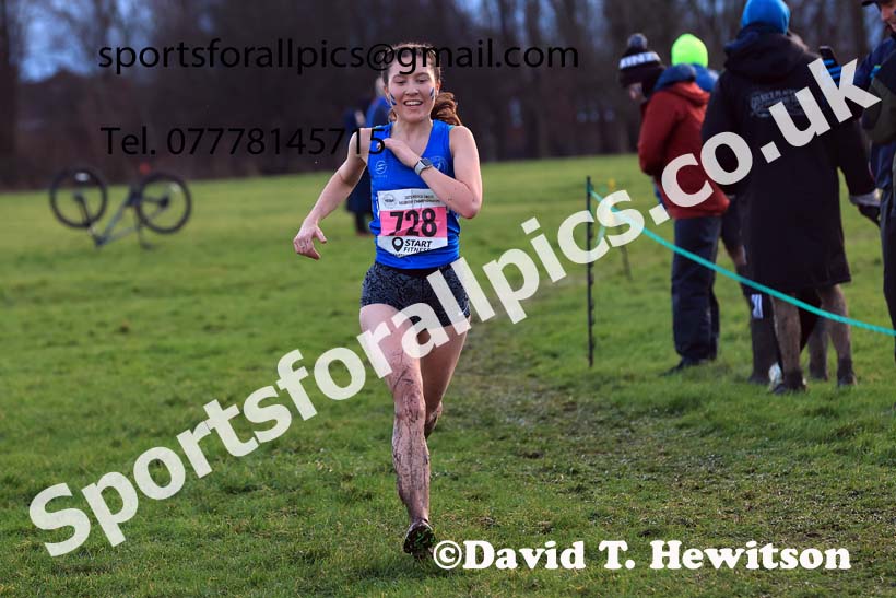 Senior womens 2023 North Eastern Cross Country Champs., Temple Park, South Shields. Photo: David T. Hewitson/Sports for All Pics